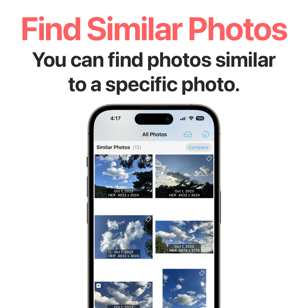 Find Similar Photos - You can find photos similar to a specific photo